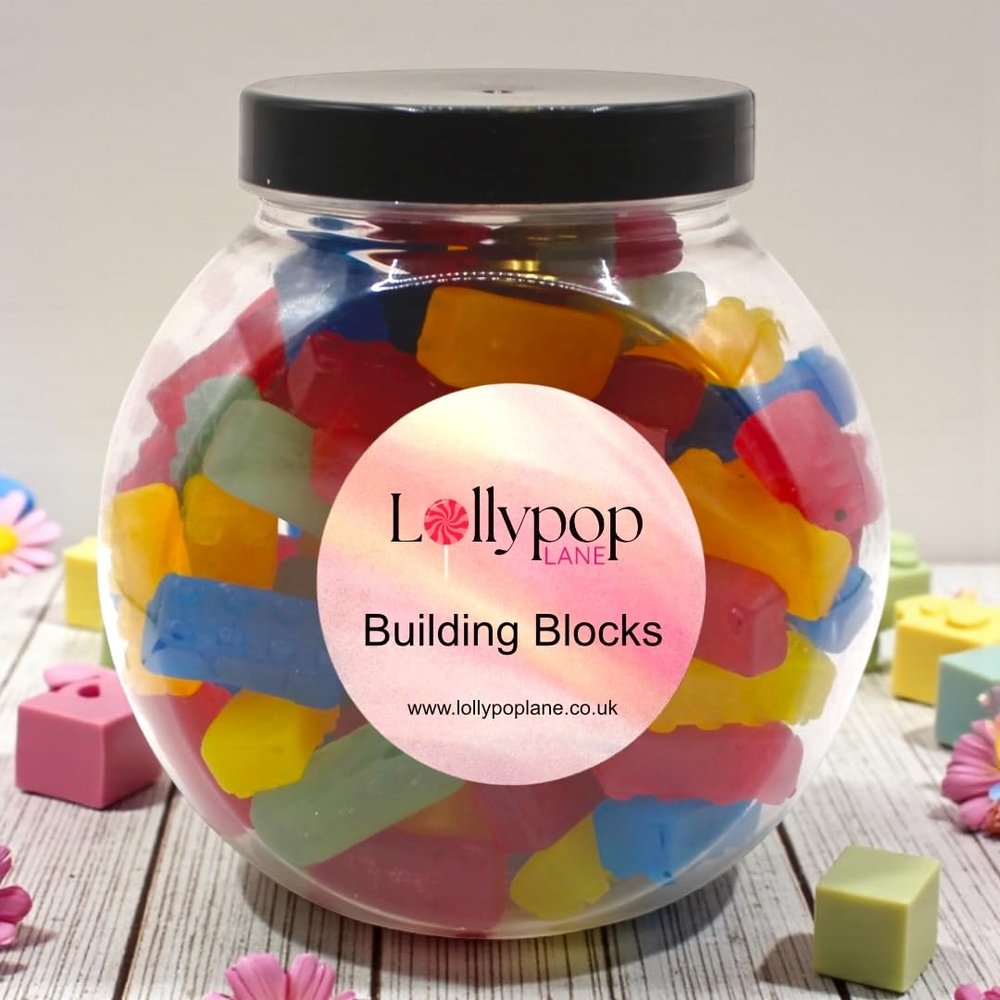 Building Blocks Pick n Mix Mini Sweet Jar 400g