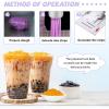 Manual Tapioca Pearl Maker Machine - DIY Tapioca Pearls Forming Tool for 6-12mm Boba, Taro, Cassava Balls, Includes Cutting Strip Tool & Non-Slip Mat, ABS Plastic for Home and Shop Use(10mm) view 2
