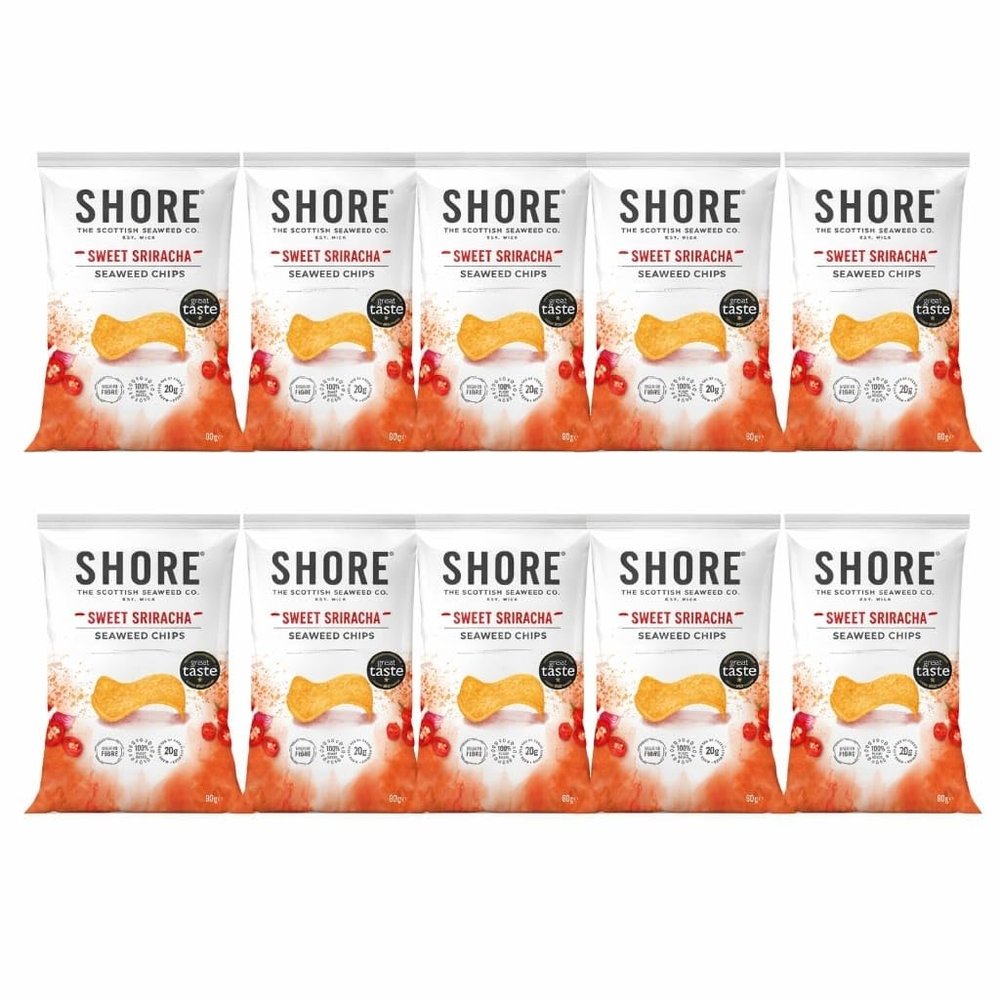 10x Fakhri Sweet Sriracha Seaweed Chips 80 g