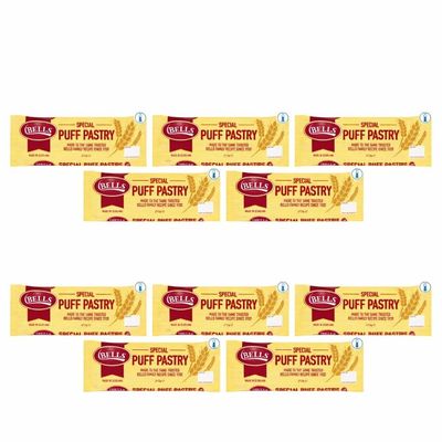 10x Fakhri Bells Puff Pastry Block 425 g