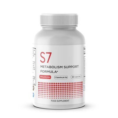 S7 Metabolism Support Formula Metabolism & Lifestyle Support Supplement Daily Energy & Focus Formula Food Supplement for Active Living 60 Capsules