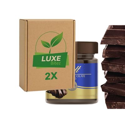 Chocolate Spread Jar Dark Chocolate 200g Compatible with Lindt By Luxe Bitez (Pack of 2)