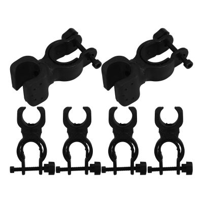 DIYEAH Lightweight Plastic Cane Holder Multifunctional Design 6pcs with Flashlight for Walker and Wheelchair Accessories Mobility Scooter and Bicycle Use