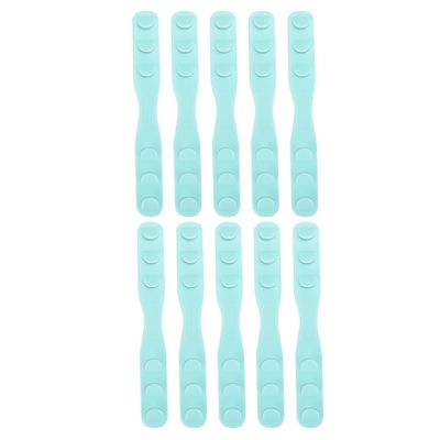 GUOHOQIX 10pcs Mouth Muffle Strap Extender Multi Functional Mouth Muffle Ear Strap Hook Buckle (green)