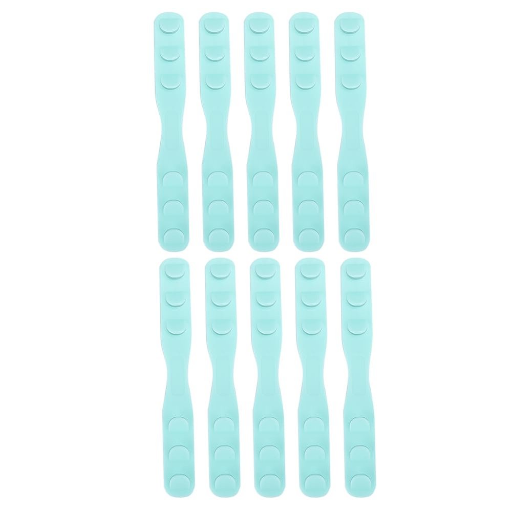 GUOHOQIX 10pcs Mouth Muffle Strap Extender Multi Functional Mouth Muffle Ear Strap Hook Buckle (green)