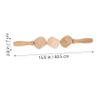 Ciieeo Wooden Massage Stick for Deep Tissue Muscle Relief and Fatigue Reduction, Khaki Manual Massager with Dice Design, Suitable for Sports Athletes and Dancers, Smooth Skin Roller Tool view 2