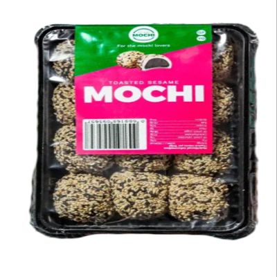 Ai No Mochi Toasted Sesame Mochi Handcrafted Soft Mochi with Black Sesame & Azuki Paste Filling | Perfect Snack & Gift for Special Occasions | Made Freshly in the UK