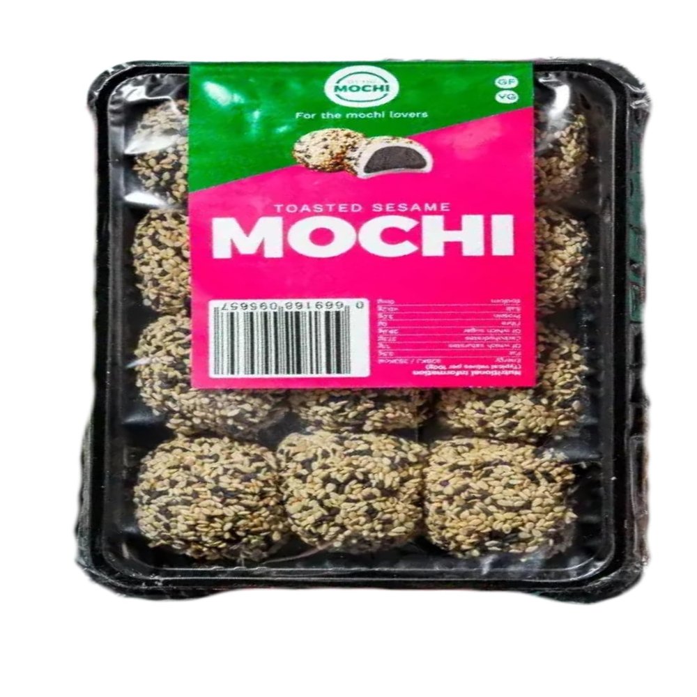 Ai No Mochi Toasted Sesame Mochi Handcrafted Soft Mochi with Black Sesame & Azuki Paste Filling | Perfect Snack & Gift for Special Occasions | Made Freshly in the UK