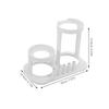 FOMIYES Water Flosser Holder and Organizer for Shower and Countertop Use Plastic Material with Modern Minimalist Design Prevents Water Accumulation and Reduces Risk view 2
