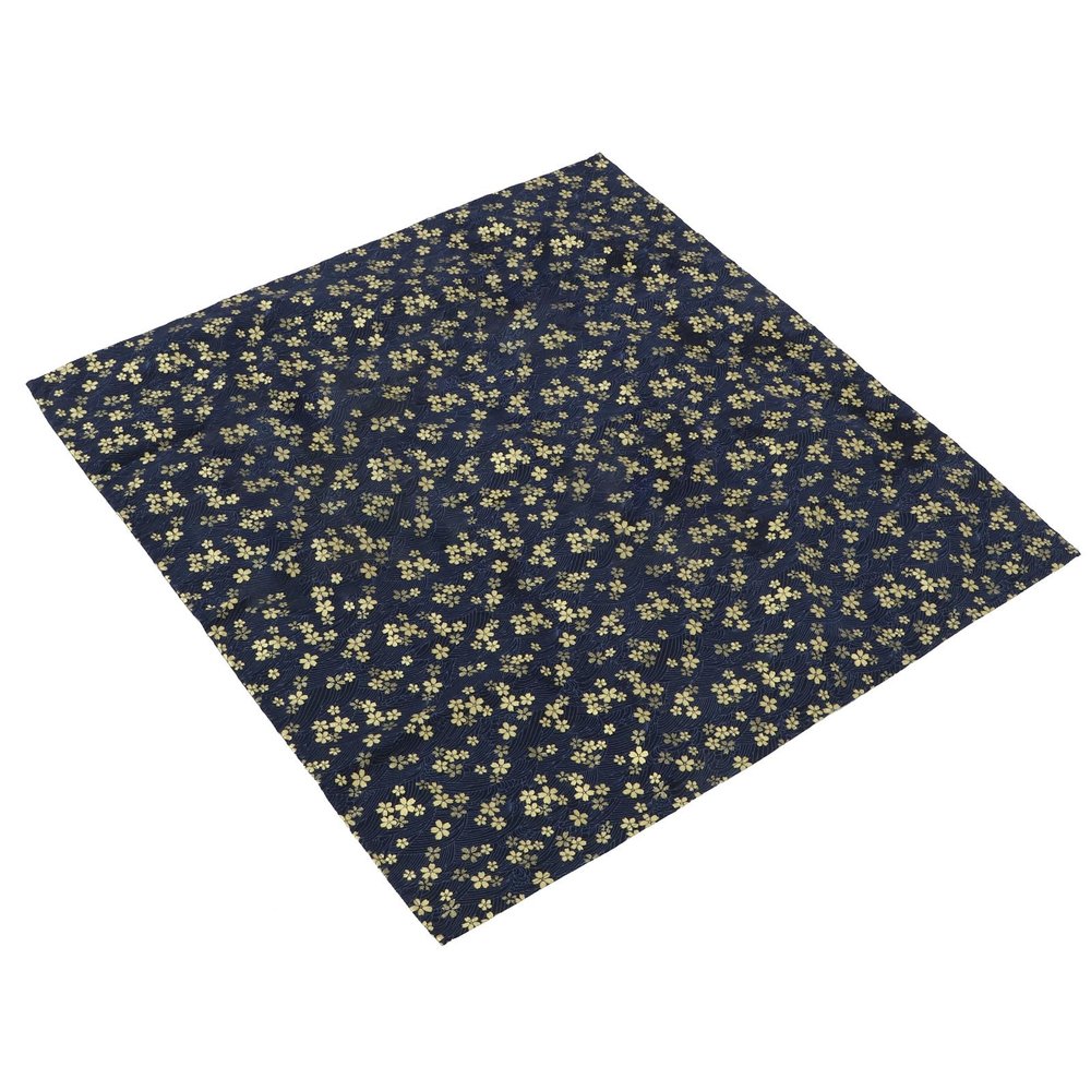 SUPVOX Japanese-Style Cotton Lunch Box Packing Cloth 70x70cm, Blue Cherry Blossom Pattern Bento Wrap for Travel and Wrapping, Multipurpose Decorative Wrapping Cloth