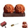 2PCS Chinese Walnuts Fidget, Wenwan Walnuts, Walnut Hand Massage Balls with Gift Box & Brush, Natural Texture Solid Wood, for Massage and Hand Training, Relaxation & Focus (Lion Head) view 1