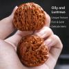 2PCS Chinese Walnuts Fidget, Wenwan Walnuts, Walnut Hand Massage Balls with Gift Box & Brush, Natural Texture Solid Wood, for Massage and Hand Training, Relaxation & Focus (Lion Head) view 2