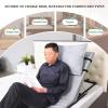 Electric Lifting Bed Backrest with Remote Control, Adjustable Power Lifting Backrest for Neck Lumbar Support, Washable Cushion & Headrest view 2