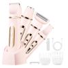 4-in-1 Lady Shaver Women Electric Razor Body Trimmer IPX7 Waterproof Bikini Trimmer for Legs,Arms,Facial & Underarms Cordless (Pink)