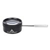 FreshCart Basics 35X Portable Handheld Magnifier with Detachable Handle for Jewelry Identification Reading At Home, Office, or Lab, Zinc Alloy, 2" Diameter view 1