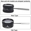 FreshCart Basics 35X Portable Handheld Magnifier with Detachable Handle for Jewelry Identification Reading At Home, Office, or Lab, Zinc Alloy, 2" Diameter view 2