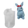 Easter Hare Hold Eggs Silicone Mold Easy Demold for Resin Casting Soap Chocolate Cake Baking Tool Making view 4