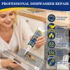 ALLONY Dishwasher Basket Rust Repair, Dishwasher Basket Repair Rubber, Rust Deterrent, High Temperature Resistant, Waterproof Seal, Dishwasher Basket Repair, Grey, 30 ml view 3