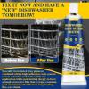 ALLONY Dishwasher Basket Rust Repair, Dishwasher Basket Repair Rubber, Rust Deterrent, High Temperature Resistant, Waterproof Seal, Dishwasher Basket Repair, Grey, 30 ml view 4
