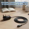 1 PCS Replacement Water Flosser Charger for Waterpik, Fits Waterpik Charger Cable, 3V Power Supply Adapter for Water Flosser WP360 WP440 WP450 WP462 WP463 (1.5m Cable, Black) view 3