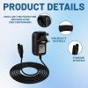 1 PCS Replacement Water Flosser Charger for Waterpik, Fits Waterpik Charger Cable, 3V Power Supply Adapter for Water Flosser WP360 WP440 WP450 WP462 WP463 (1.5m Cable, Black) view 4
