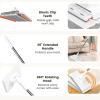 Clever Snap-Grip Mini Mop, No Wash Lazy Mops Wet and Dry, Automatic Cloth Changing/360 Rotating Head/10 Reusable Cloths, For Floor Bathroom Kitchen white 95cm view 4