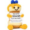 Xinezaa Gifts for Friends Bestie Birthday Encouragement, Yellow Pancake Corchet Gift for Women, Awesome Mini Gift for Teacher Cowoker Boss Sister Daughter Son Grandkids view 1