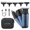 BarberBoss 3-in-1 Travel Trimmer Kit for Men, Beard & Hair Trimmer, Nose & Ear Trimmer, Mini Shaver, Mens Electric Shaver, Dual-Speed Control, Male Electric Grooming Set, QR-2212