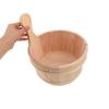 Alasum Wood Sauna Bucket Kit with Handle 4l Wooden Water Ladle Sand Timer 3pcs Sauna Room Accessories view 4