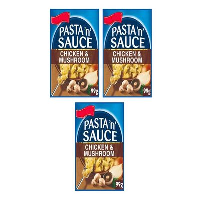 Pasta 'n' Sauce Chicken & Mushroom, 99g, Pack of 3