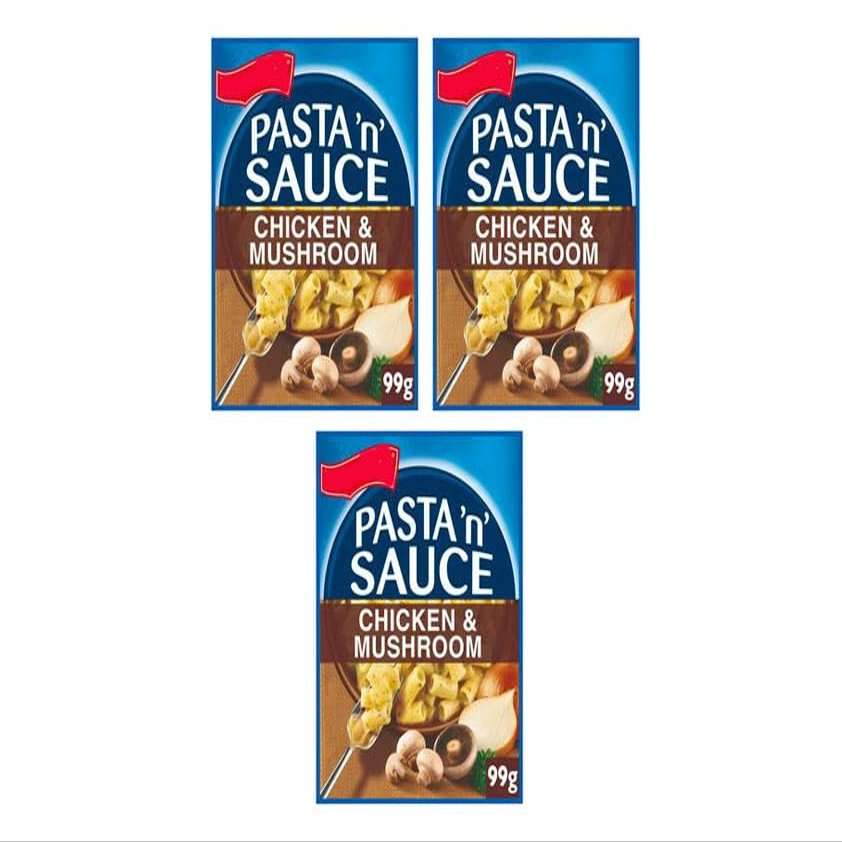 Pasta 'n' Sauce Chicken & Mushroom, 99g, Pack of 3