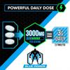 BLUE POWER Creatine Monohydrate Tablets 3000mg (3g) - 90 Tablets (30 Day Supply) - Small Scored Tablets, Titanium-Free Coating, Food Supplement view 2