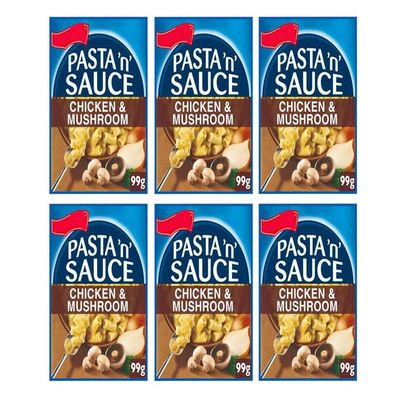 Pasta 'n' Sauce Chicken & Mushroom, 99g, Pack of 6
