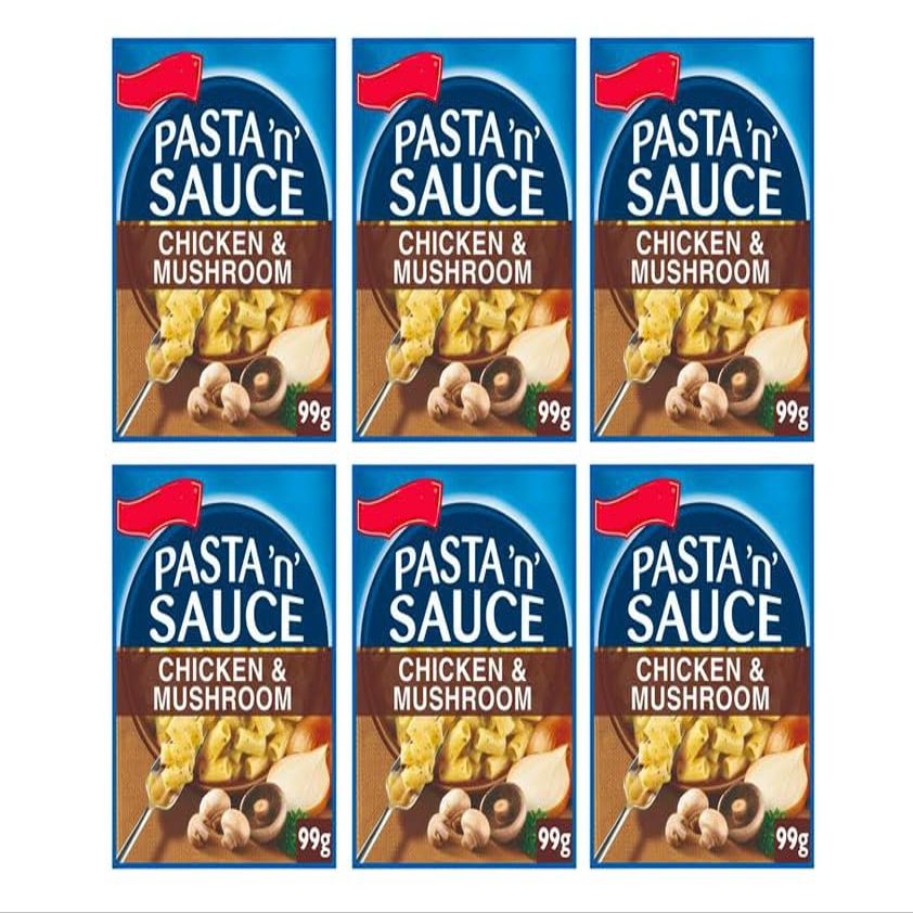Pasta 'n' Sauce Chicken & Mushroom, 99g, Pack of 6