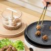 Meatball Maker Bowl Round Bowl Removable Divider, Lightweight Portable Kitchen Utensil, Heavy Duty Easy Clean Surfacee | Practical Cooking Solution for Meat Poultry Balls Recipe Baking Family Meals view 2