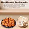 Meatball Maker Bowl Round Bowl Removable Divider, Lightweight Portable Kitchen Utensil, Heavy Duty Easy Clean Surfacee | Practical Cooking Solution for Meat Poultry Balls Recipe Baking Family Meals view 3