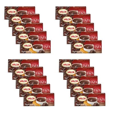 Valor Chocolate a la Taza for Drinking or Baking, 300g | Pack of 20 (Total 6Kg)