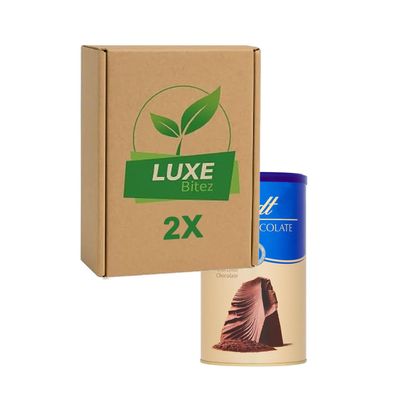 Drinking Chocolate Powder Tin 300g Compatible with Lindt By Luxe Bitez (Pack of 2)