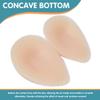 1 Pair Teardrop Silicone Breast Forms, Concave Bottom Self Adhesive Fake Boobs, DD Cup Mastectomy Prosthetic for Transgender(Self Adhesive,D Cup) view 3