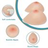 1 Pair Teardrop Silicone Breast Forms, Concave Bottom Self Adhesive Fake Boobs, DD Cup Mastectomy Prosthetic for Transgender(Self Adhesive,D Cup) view 4