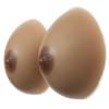 1 Pair Silicone Fake Boobs, Round Breast Forms - Self Adhesive, J Cup for Transgender, Crossdresser, Mastectomy(Self Adhesive,B Cup) view 1