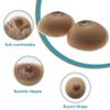 1 Pair Silicone Fake Boobs, Round Breast Forms - Self Adhesive, J Cup for Transgender, Crossdresser, Mastectomy(Self Adhesive,B Cup) view 4