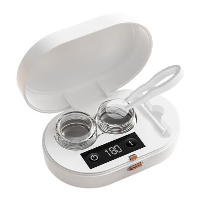 Contact Lens Cleaning Machine - Rechargeable Ultrasonic Cleaner,Colored Contact Lens Cleaning Machine | for Men Adults Home Travel Business Daily Monthly Yearly Care Night
