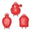 LAIOUSN 3Pcs Christmas Santa Theme ABS Dough Presser Pocket Pie Mold Baking Hand Pie Mold for Homemades Dessert Ergonomic Baking Mold view 1