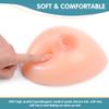 Triangle Silicone Breast Forms 1 Pair, Concave Bottom Non Adhesive Fake Boobs, I Cup Mastectomy Prosthetic for Transgender(Non Adhesive,AA Cup) view 2