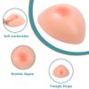 Triangle Silicone Breast Forms 1 Pair, Concave Bottom Non Adhesive Fake Boobs, I Cup Mastectomy Prosthetic for Transgender(Non Adhesive,AA Cup) view 4