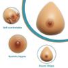 Self Adhesive Teardrop Silicone Breast Forms - Mastectomy Prosthesis Bra Enhancer for Transgender, I Cup(Self Adhesive,D Cup) view 4