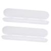 Artibetter 2pcs Small Plastic Thermometer Storage Box, Digital Thermometer Travel Case Container, Compact 14.8x3x1.8cm Temperature Measurement Tool Holder for Home and Travel view 1