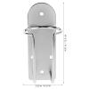 DRESSOOS Stainless Steel and Clipper Holder Rack, Wall-mounted Bathroom Shaving Accessory Organizer, Silver Hairdressing Tool Storage for Barbers and Salon Use view 2