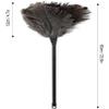 Ostrich Feather Duster - Dusting Duster - Handmade, Anti-static, Washable, Reusable | Lightweight Cleaning Tool - For Cleaning Books, Cars, Keyboards, Offices, And Homes(L) view 2